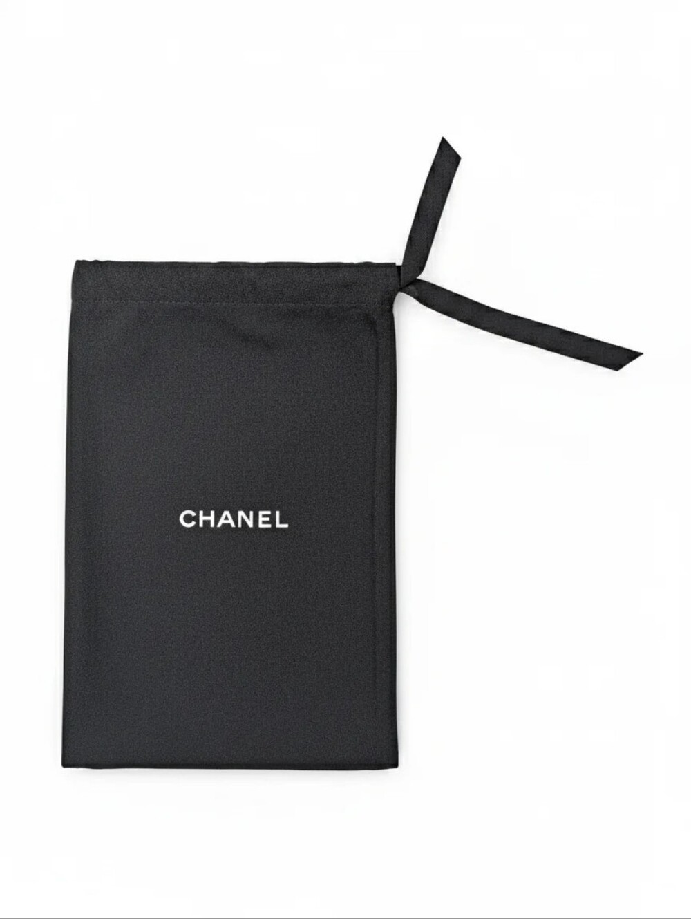 Authentic CHANEL Drawstring Dust Bag Pouch 11.5"x7.5" Black